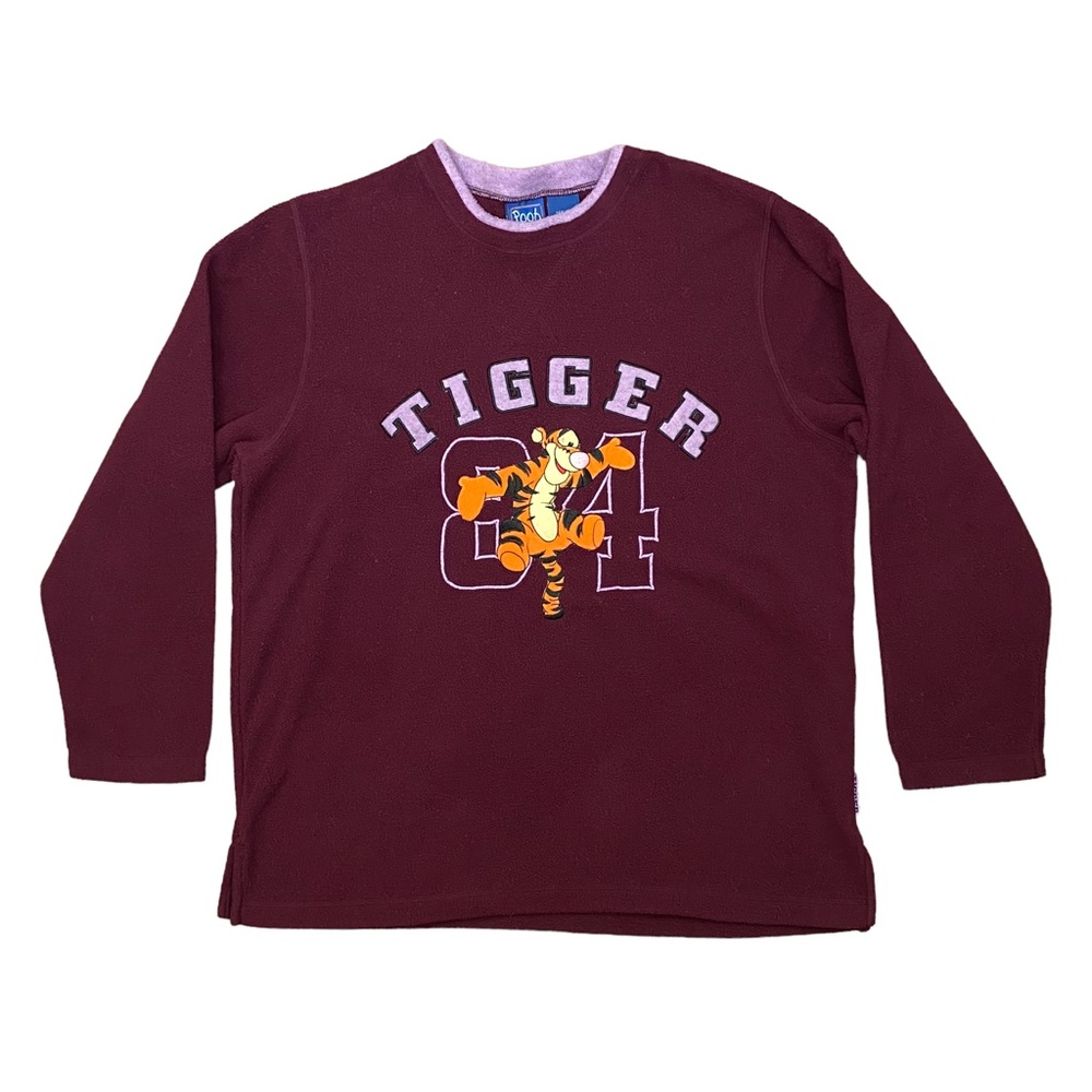 Vintage Winnie‎ the Pooh Embroidered Tigger Fleece Sweatshirt Women's Sz 14W/16W